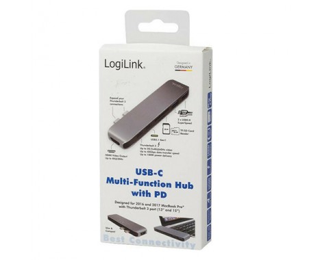 Hub Usb Logilink Ua Type C Multi Function Mobibus Gr