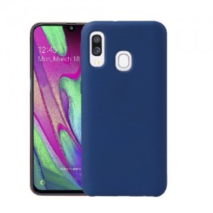 Θήκη Σιλικόνης Soft TPU Back Cover Για Samsung A40 - Μπλέ Σκούρο