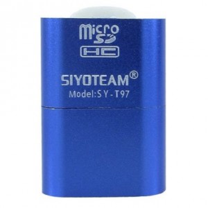 Siyoteam USB 2.0 Micro SD Card Reader SY-T97 - Μπλε