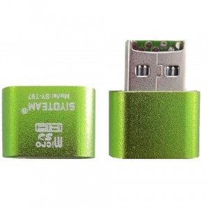 Siyoteam USB 2.0 Micro SD Card Reader SY-T97 - Πράσινο