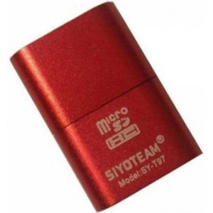 Siyoteam USB 2.0 Micro SD Card Reader SY-T97 - Κόκκινο