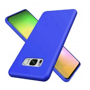 Θήκη Σιλικόνης Soft TPU Back Cover Για Samsung S8 Plus - Μπλέ Σκούρο