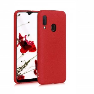 Θήκη Σιλικόνης Soft TPU Back Cover Για Samsung A20 - Κόκκινο