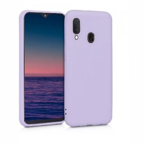 Θήκη Σιλικόνης Soft TPU Back Cover Για Samsung A20 - Μώβ