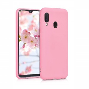 Θήκη Σιλικόνης Soft TPU Back Cover Για Samsung A20 - Ρόζ