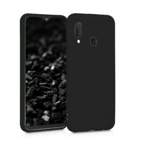 Θήκη Σιλικόνης Soft TPU Back Cover Για Samsung A20 - Μαύρο