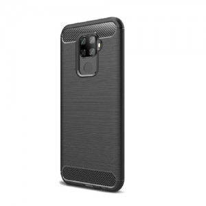 Θήκη Brushed Carbon για Huawei Mate 30 Lite - Μαύρο