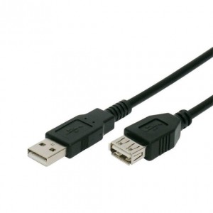 OEM Καλώδιο USB Male σε USB Female 1.5m - Μαύρο