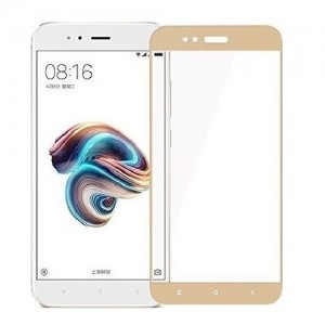 5D Full Cover Προστασία Οθόνης Tempered Glass 9H για Xiaomi MI A1 / MI 5X - Χρυσό