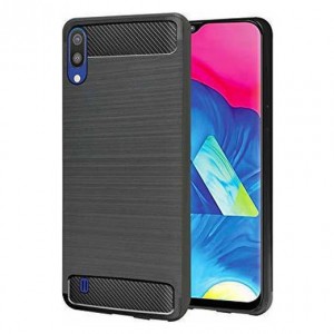 Θήκη Brushed Carbon για Samsung Galaxy M10 - Μαύρο