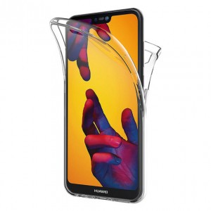 Θήκη Σιλικόνης Μπρος/Πίσω Για Huawei P20 - Διάφανη