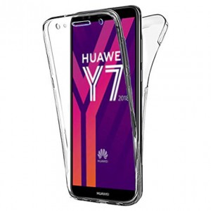 Θήκη Σιλικόνης Μπρος/Πίσω Για Huawei Y7 2018- Διάφανη