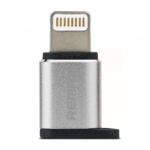 REMAX RA-USB2 Αντάπτορας Lightning Male to Micro USB Female - Ασημί