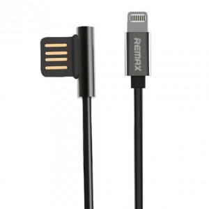 Γωνιακό (90°) Καλώδιο Φόρτισης Lightning σε USB 1m - Γκρι