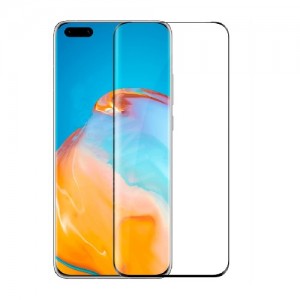 Full Face Προστασία Οθόνης Tempered Glass 9H Full Glue για Huawei P40 Pro / P40 Pro Plus - Μαύρο