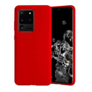 Θήκη Σιλικόνης Soft TPU Back Cover Για Samsung S20 Ultra - Κόκκινο 