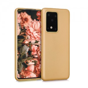 Θήκη Σιλικόνης Soft TPU Back Cover Για Samsung S20 Ultra - Χρυσό