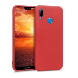 Θήκη Σιλικόνης Soft TPU Back Cover Για Huawei P20 Lite - Κόκκινο 