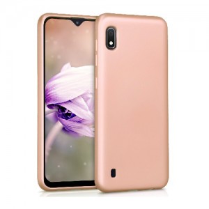 Θήκη Σιλικόνης Soft TPU Back Cover Για Samsung Galaxy A10 - Metallic Χρυσό