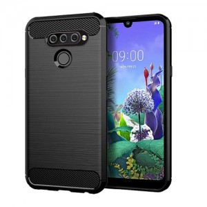 Θήκη Brushed Carbon για LG K50S - Μαύρο