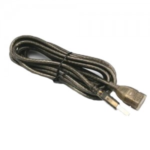 OEM Καλώδιο USB Male σε USB Female 1.5m - Μαύρο/Διαφανές