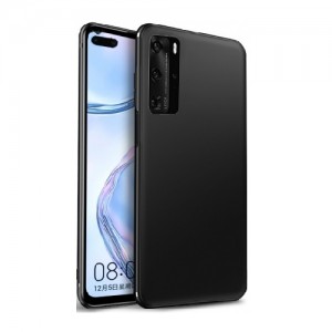 OEM Θήκη Σιλικόνης Matt TPU Silicone Case Για Huawei P40 Pro / P40 Pro Plus - Μαύρο 