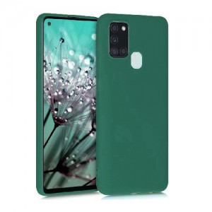 OEM Θήκη Σιλικόνης Soft TPU Back Cover Για Samsung Galaxy A21s - Πράσινο Σκούρο