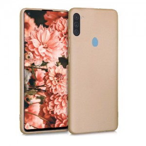 OEM Θήκη Σιλικόνης Soft TPU Back Cover Για Samsung Galaxy A11/M11 - Metallic Χρυσό 