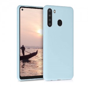 OEM Θήκη Σιλικόνης Soft TPU Back Cover Για Samsung Galaxy A21 - Γαλάζιο 