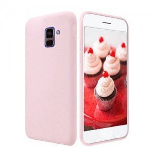 Θήκη Σιλικόνης Soft TPU Back Cover Για Samsung Galaxy A8 2018 (A530) - Ρόζ Απαλό 