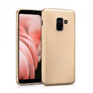 Θήκη Σιλικόνης Soft TPU Back Cover Για Samsung Galaxy A8 2018 (A530) - Metallic Χρυσό