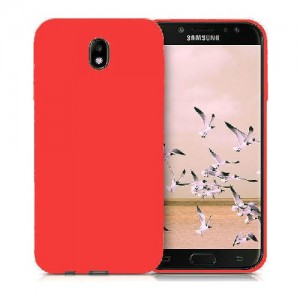 Θήκη Σιλικόνης Soft TPU Back Cover Για Samsung Galaxy J3 2017 - Κόκκινο 