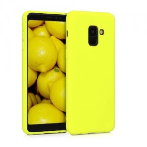 Θήκη Σιλικόνης Soft TPU Back Cover Για Samsung Galaxy A8 Plus 2018  - Κίτρινο 