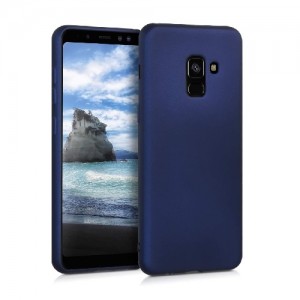 Θήκη Σιλικόνης Soft TPU Back Cover Για Samsung Galaxy A8 Plus 2018  - Μπλέ 