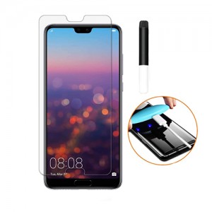 Γυαλί Προστασίας Curved UV Liquid Full Glue Tempered Glass & UV LED Lamp για Huawei P20