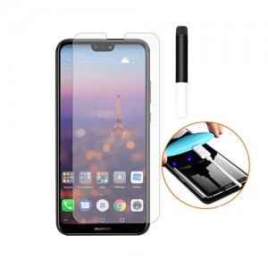 Γυαλί Προστασίας Curved UV Liquid Full Glue Tempered Glass & UV LED Lamp για Huawei P20 Lite