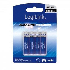 Battery AAA Alkaline Logilink LR03B4 4pcs | LR03B4