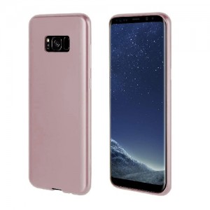 OEM Θήκη Σιλικόνης Soft TPU Back Cover Για Samsung Galaxy S8 ( G950 ) - Metallic Ρόζ