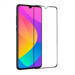 Full Glue Full Face Προστασία Οθόνης Tempered Glass 9H για Xiaomi Redmi 9A / 9C - Μαύρο