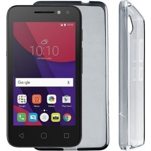 Θήκη ΣιλικόνηςALCATEL PIXI 4 4.0 ( 4034A/4034X/4034G/4034M ) - Διάφανη