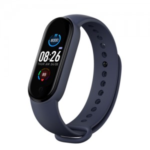 OEM Smartwatch Bracelet M5 με Bluetooth Μέτρηση Παλμών και Καταγραφή Βημάτων Health - Μπλέ