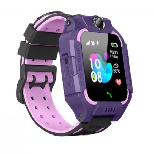 Q19 Παιδικό Ρολόϊ Με LBS Positioning Location SOS Camera Phone Smart Baby Watch Voice Children's Smart Watch- Μώβ