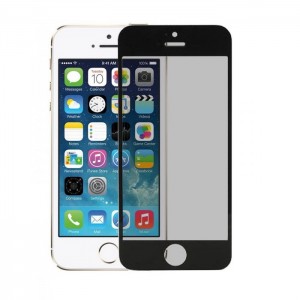 5D Full Cover Προστασία Οθόνης Tempered Glass 9H για Iphone 5 / 5S - Μαύρο