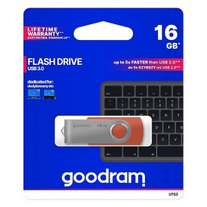 Goodram Pendrive Στικάκι 16GB USB 3.2 Gen (UTS3-0160R0R11) - Κόκκινο