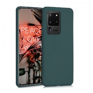 OEM Θήκη Σιλικόνης Soft TPU Back Cover Για Samsung Galaxy S20 Ultra - Πράσινο Σκούρο