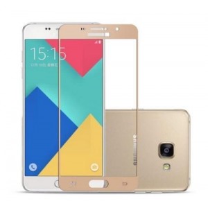 5D Full Cover Προστασία Οθόνης Tempered Glass 9H για Samsung Galaxy A7 2016 - Χρυσό