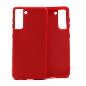 OEM Θήκη Σιλικόνης Soft TPU Back Cover Για Samsung Galaxy S21 Ultra - Κόκκινο