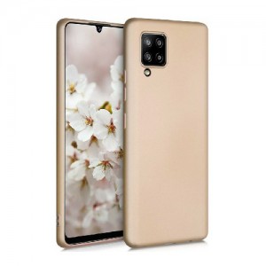 OEM Θήκη Σιλικόνης Soft TPU Back Cover Για Samsung Galaxy A42 - Metallic Χρυσό