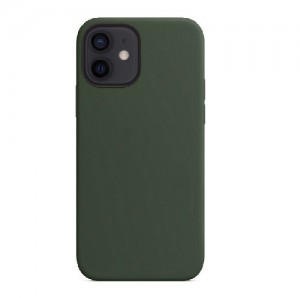 OEM Θήκη Σιλικόνης Soft TPU Back Cover Για Iphone 12 Pro Max - Πράσινο Σκούρο 