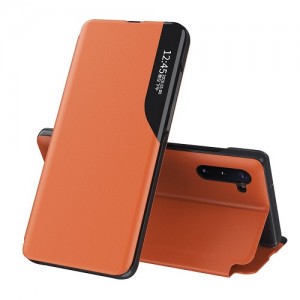 ECO Leather Case Θήκη Πορτοφόλι Με Stand Για Samsung Galaxy Note 10 - Πορτοκαλί 